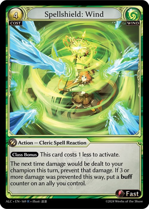Spellshield: Wind (169) [Alchemical Revolution] | Card Merchant Takapuna