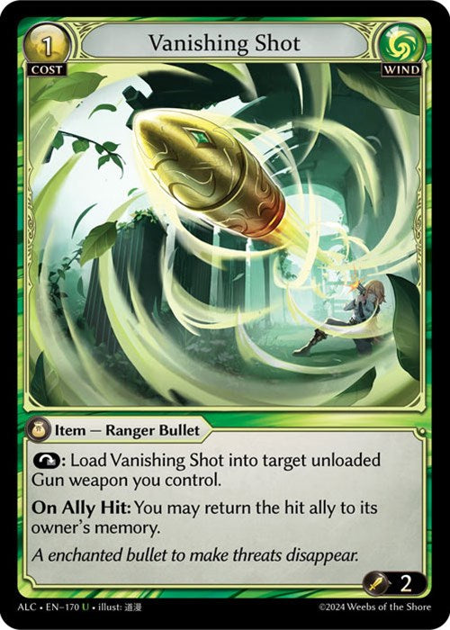 Vanishing Shot (170) [Alchemical Revolution] | Card Merchant Takapuna