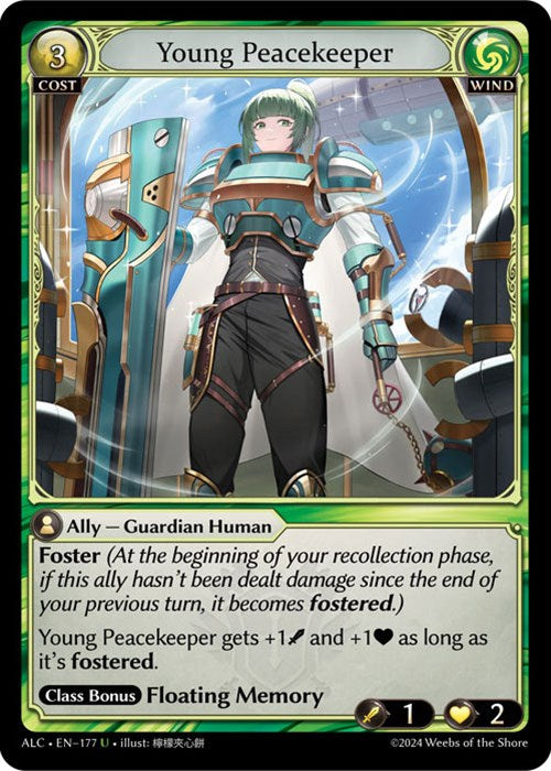 Young Peacekeeper (177) [Alchemical Revolution] | Card Merchant Takapuna