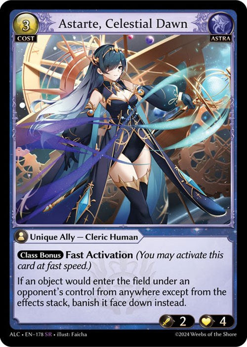 Astarte, Celestial Dawn (178) [Alchemical Revolution] | Card Merchant Takapuna