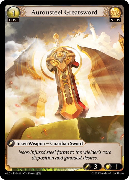 Aurousteel Greatsword (191) [Alchemical Revolution] | Card Merchant Takapuna