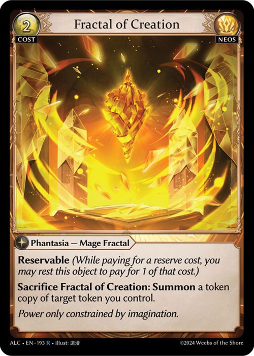 Fractal of Creation (193) [Alchemical Revolution] | Card Merchant Takapuna