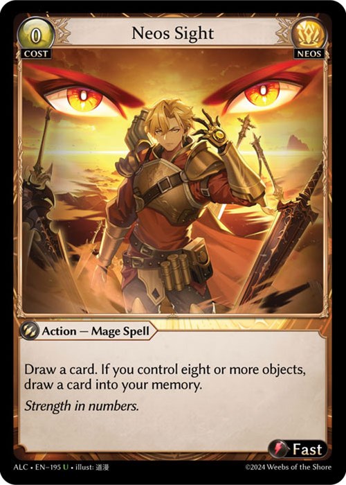 Neos Sight (195) [Alchemical Revolution] | Card Merchant Takapuna
