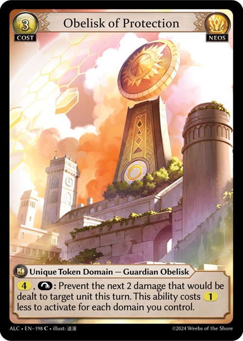 Obelisk of Protection (198) [Alchemical Revolution] | Card Merchant Takapuna