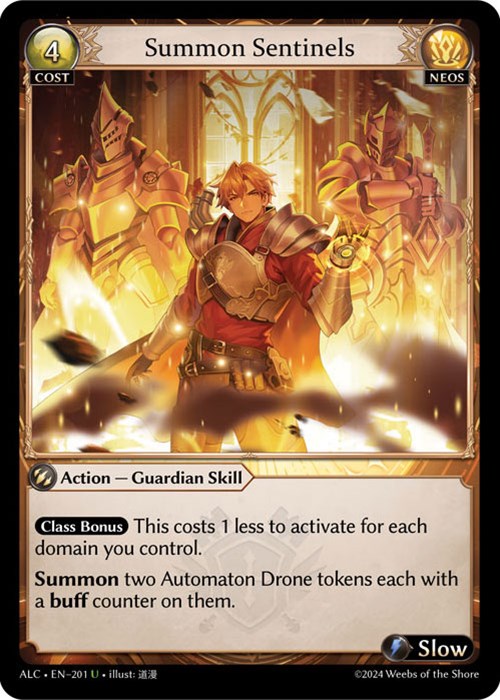 Summon Sentinels (201) [Alchemical Revolution] | Card Merchant Takapuna