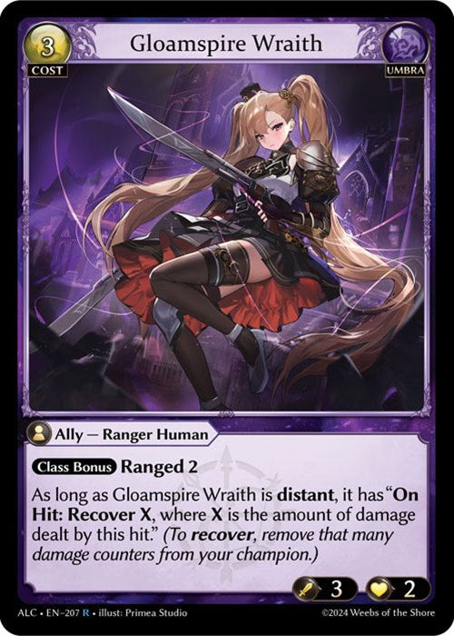Gloamspire Wraith (207) [Alchemical Revolution] | Card Merchant Takapuna