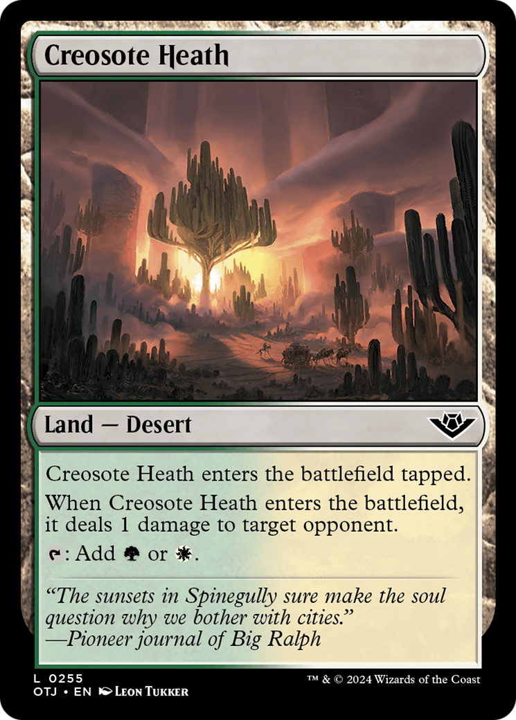 Creosote Heath [Outlaws of Thunder Junction] | Card Merchant Takapuna