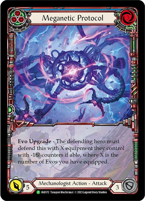 Meganetic Protocol [FAB172] (Promo)  Rainbow Foil | Card Merchant Takapuna