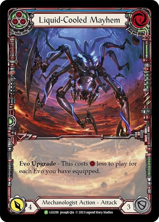 Liquid-Cooled Mayhem (Blue) [LGS200] (Promo)  Rainbow Foil | Card Merchant Takapuna