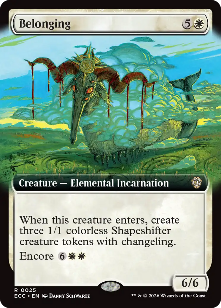 Belonging (Extended Art) [Lorwyn Eclipsed Commander] | Card Merchant Takapuna