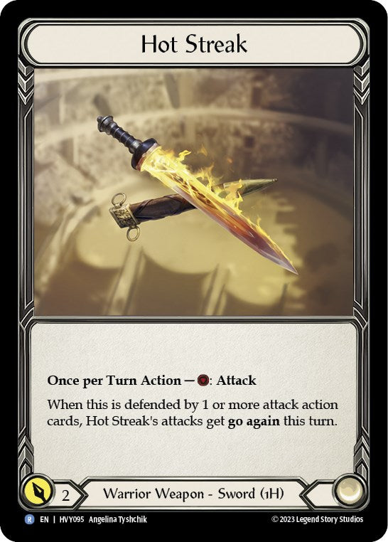 Hot Streak [HVY095] (Heavy Hitters)  Cold Foil | Card Merchant Takapuna