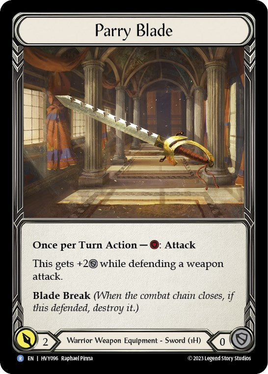Parry Blade [HVY096] (Heavy Hitters)  Cold Foil | Card Merchant Takapuna