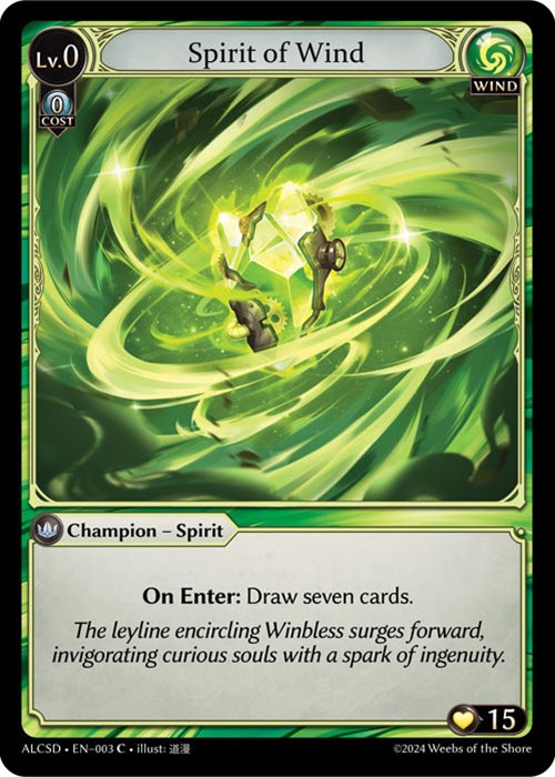 Spirit of Wind (3) [Alchemical Revolution: Starter Decks] | Card Merchant Takapuna