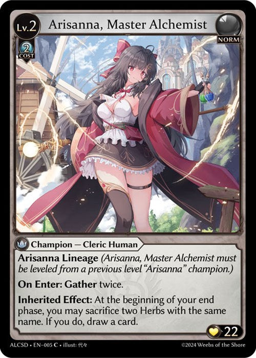 Arisanna, Master Alchemist (5) [Alchemical Revolution: Starter Decks] | Card Merchant Takapuna