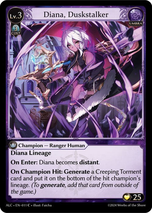Diana, Duskstalker (9) [Alchemical Revolution: Starter Decks] | Card Merchant Takapuna