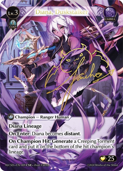 Diana, Duskstalker (CSR) (9) [Alchemical Revolution: Starter Decks] | Card Merchant Takapuna
