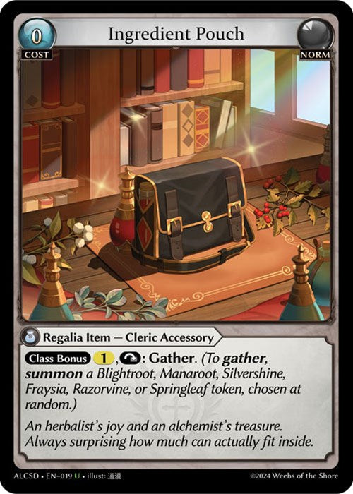 Ingredient Pouch (19) [Alchemical Revolution: Starter Decks] | Card Merchant Takapuna