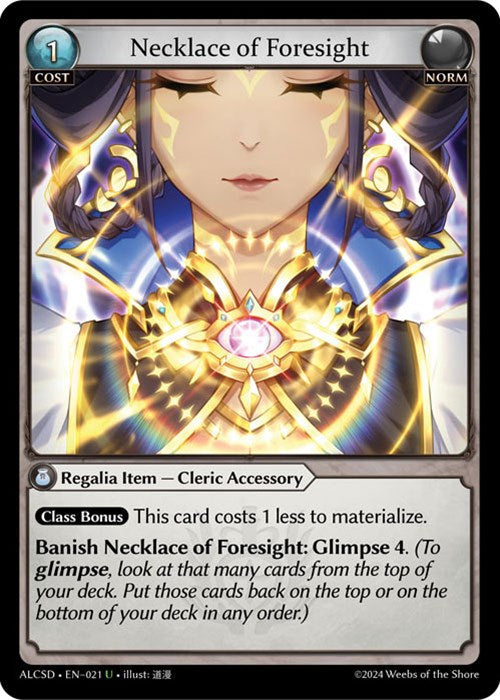 Necklace of Foresight (21) [Alchemical Revolution: Starter Decks] | Card Merchant Takapuna
