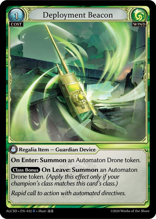 Deployment Beacon (32) [Alchemical Revolution: Starter Decks] | Card Merchant Takapuna