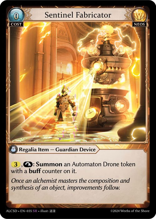 Sentinel Fabricator (35) [Alchemical Revolution: Starter Decks] | Card Merchant Takapuna