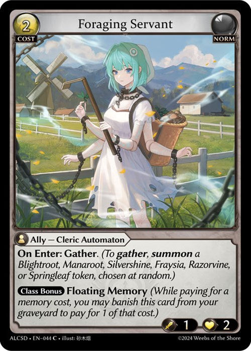 Foraging Servant (44) [Alchemical Revolution: Starter Decks] | Card Merchant Takapuna