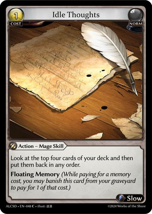 Idle Thoughts (48) [Alchemical Revolution: Starter Decks] | Card Merchant Takapuna