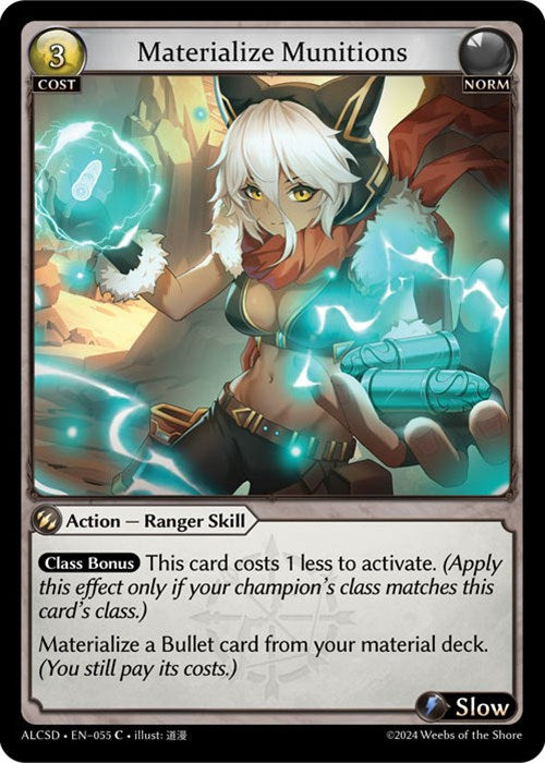 Materialize Munitions (55) [Alchemical Revolution: Starter Decks] | Card Merchant Takapuna