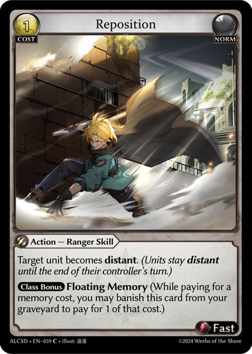 Reposition (59) [Alchemical Revolution: Starter Decks] | Card Merchant Takapuna