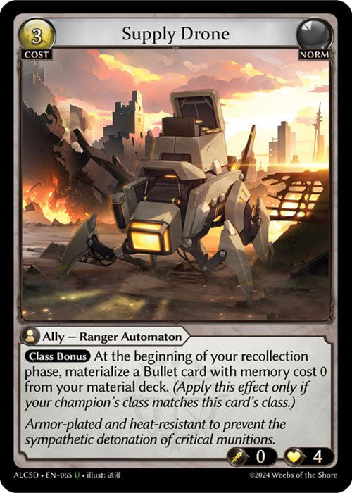 Supply Drone (65) [Alchemical Revolution: Starter Decks] | Card Merchant Takapuna