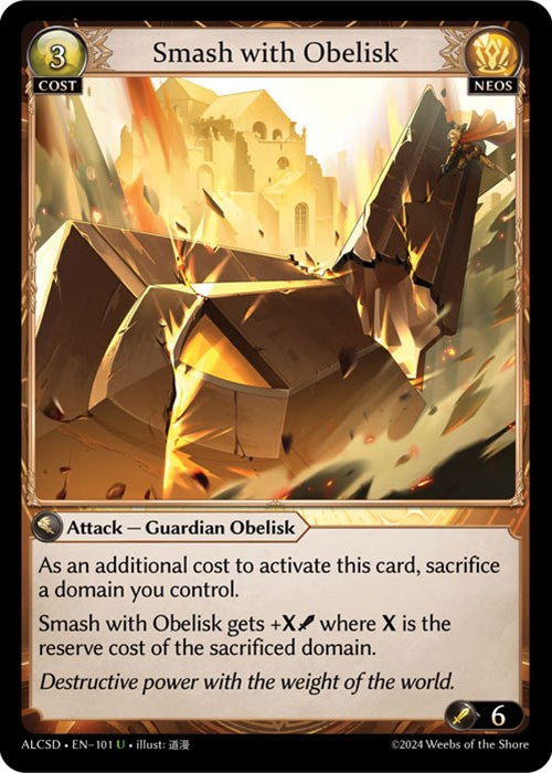 Smash with Obelisk (101) [Alchemical Revolution: Starter Decks] | Card Merchant Takapuna