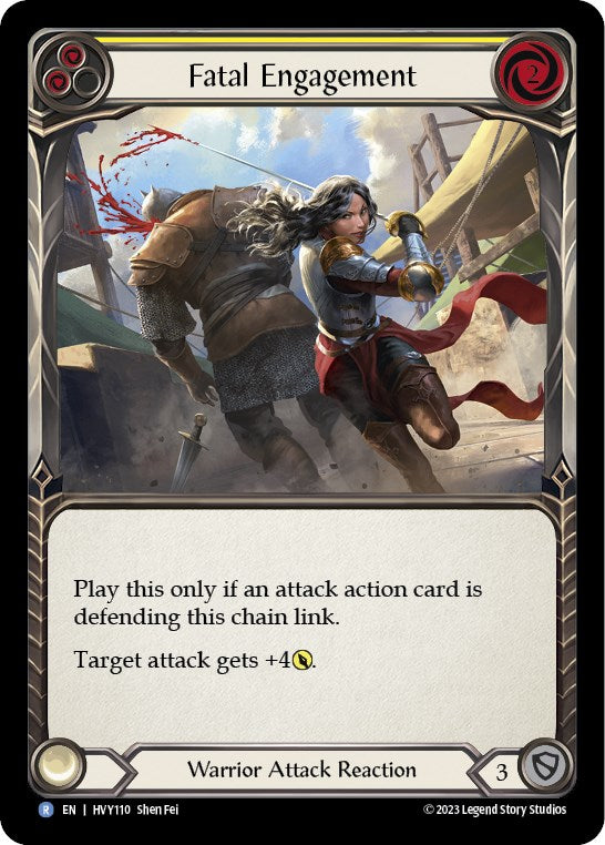 Fatal Engagement (Yellow) [HVY110] (Heavy Hitters) | Card Merchant Takapuna