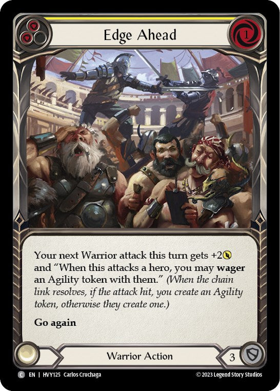 Edge Ahead (Yellow) [HVY125] (Heavy Hitters) | Card Merchant Takapuna