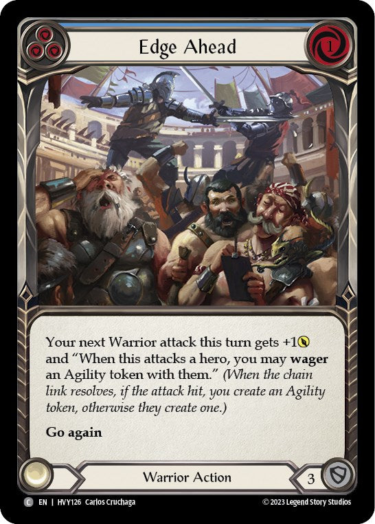 Edge Ahead (Blue) [HVY126] (Heavy Hitters) | Card Merchant Takapuna