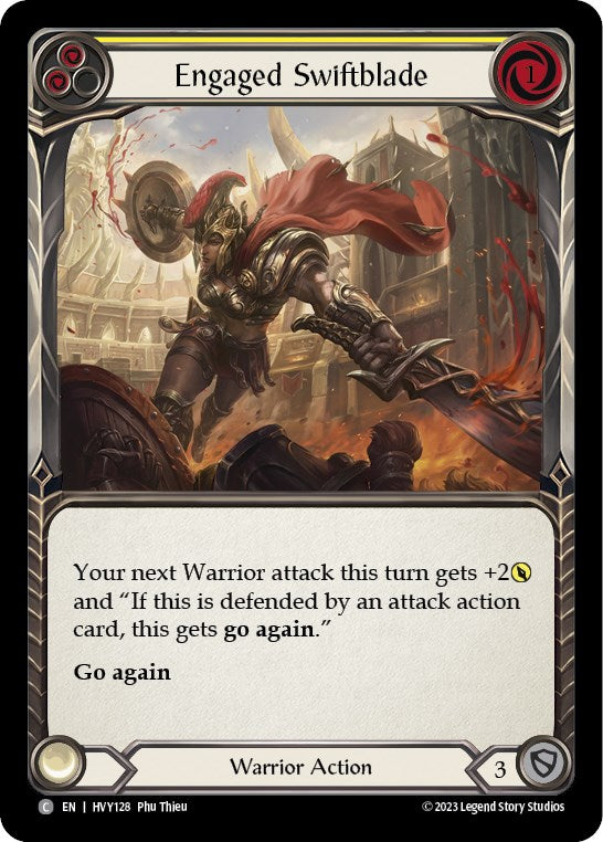 Engaged Swiftblade (Yellow) [HVY128] (Heavy Hitters) | Card Merchant Takapuna