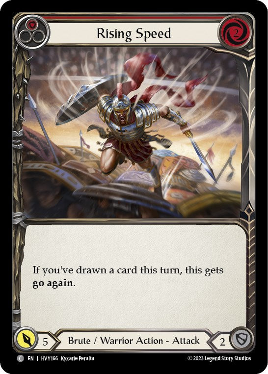 Rising Speed (Red) [HVY166] (Heavy Hitters) | Card Merchant Takapuna