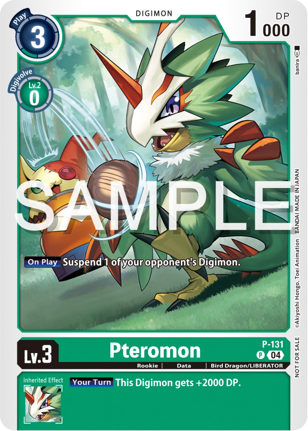 Pteromon [P-131] (Digimon Liberator Promotion Pack) [Promotional Cards] | Card Merchant Takapuna