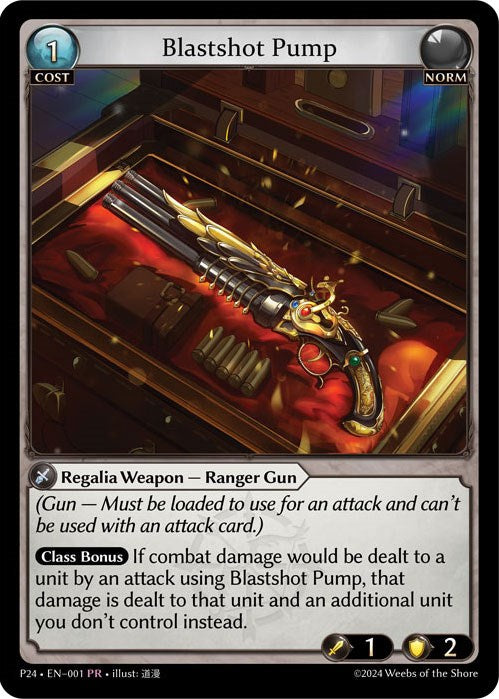 Blastshot Pump (001) [Promotional Cards] | Card Merchant Takapuna