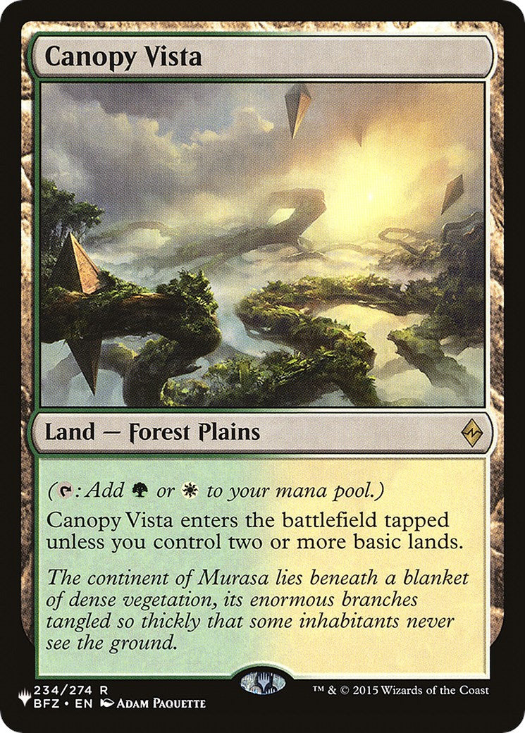 Canopy Vista [The List] | Card Merchant Takapuna