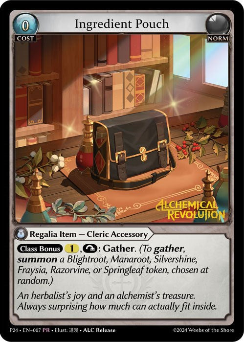 Ingredient Pouch (007) [Promotional Cards] | Card Merchant Takapuna