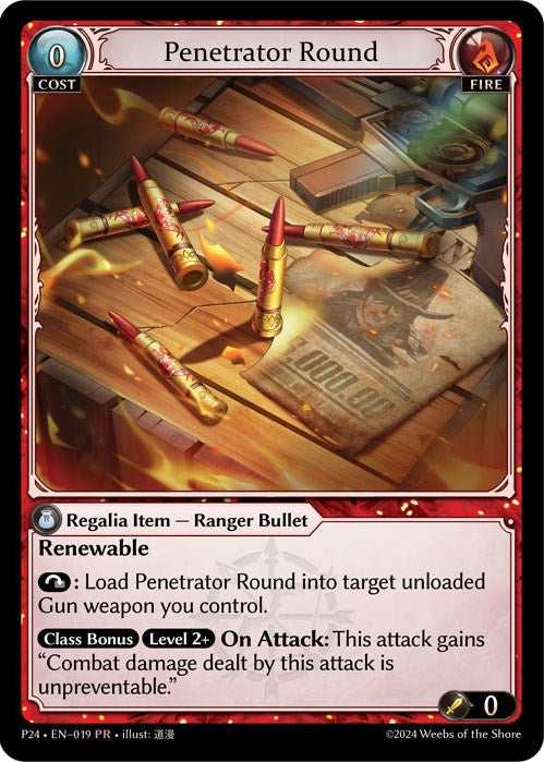 Penetrator Round (019) [Promotional Cards] | Card Merchant Takapuna