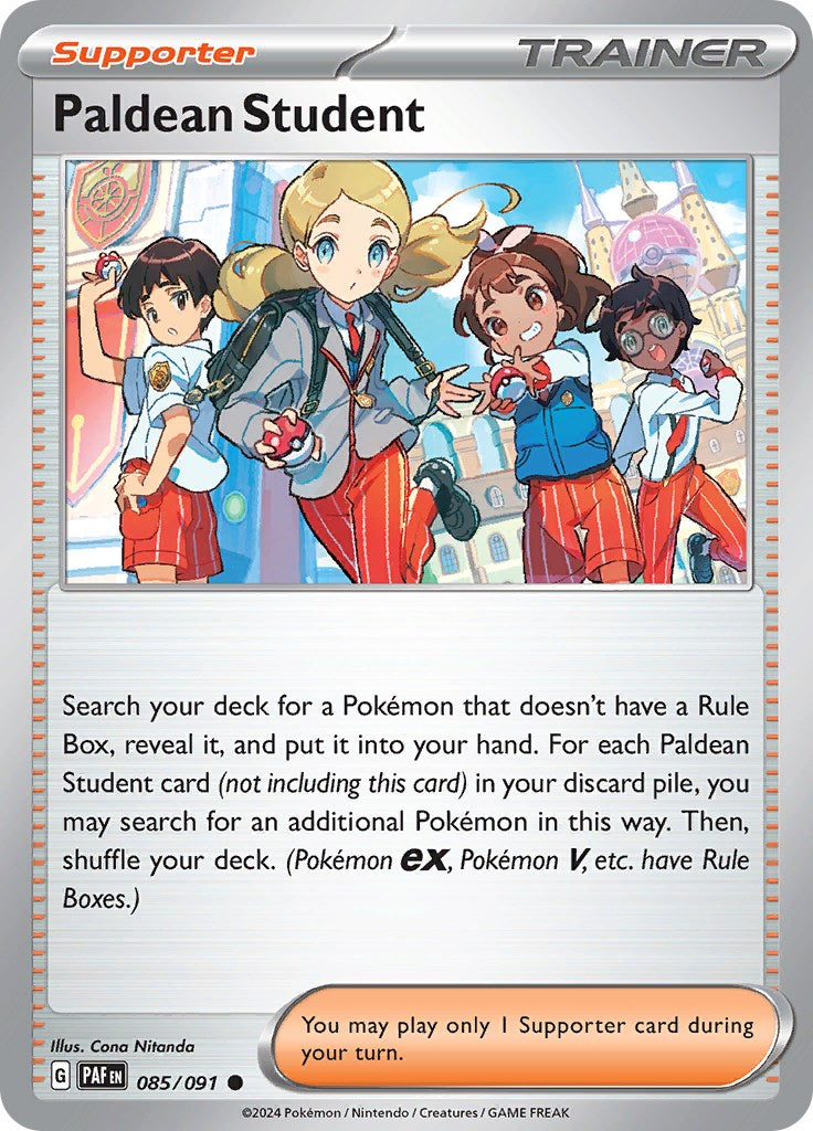 Paldean Student (085/091) [Scarlet & Violet: Paldean Fates] | Card Merchant Takapuna