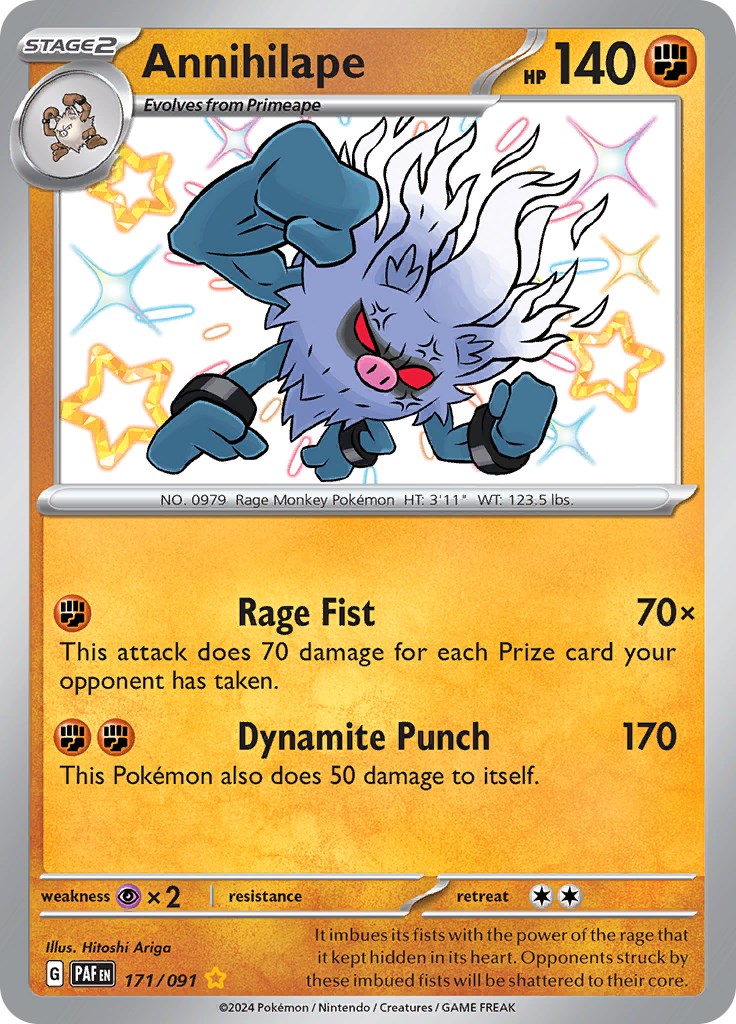 Annihilape (171/091) [Scarlet & Violet: Paldean Fates] | Card Merchant Takapuna