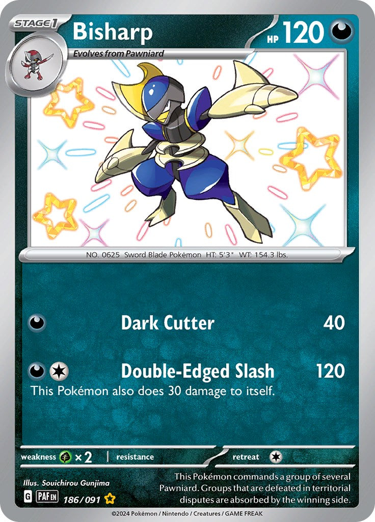 Bisharp (186/091) [Scarlet & Violet: Paldean Fates] | Card Merchant Takapuna