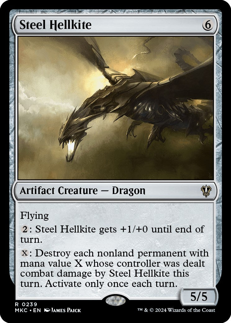 Steel Hellkite [Murders at Karlov Manor Commander] | Card Merchant Takapuna