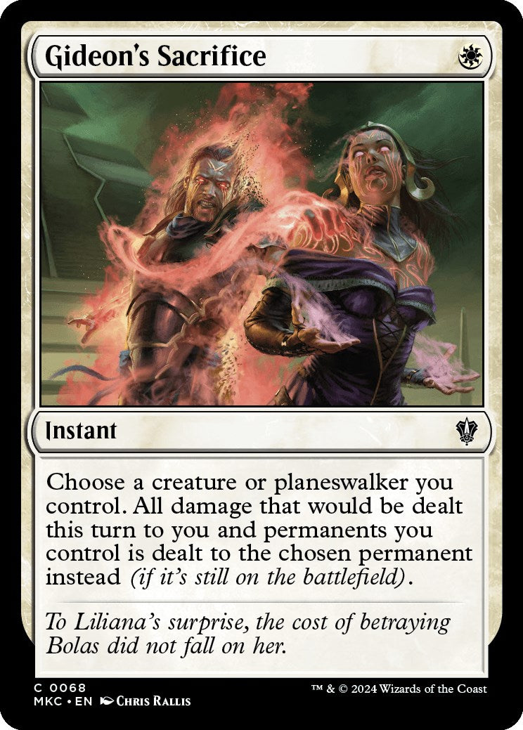 Gideon's Sacrifice [Murders at Karlov Manor Commander] | Card Merchant Takapuna
