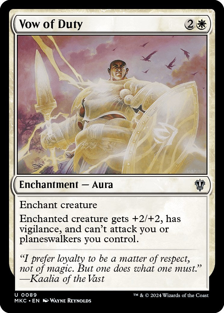 Vow of Duty [Murders at Karlov Manor Commander] | Card Merchant Takapuna