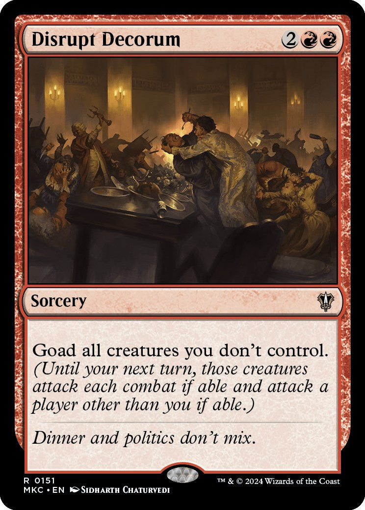 Disrupt Decorum [Murders at Karlov Manor Commander] | Card Merchant Takapuna