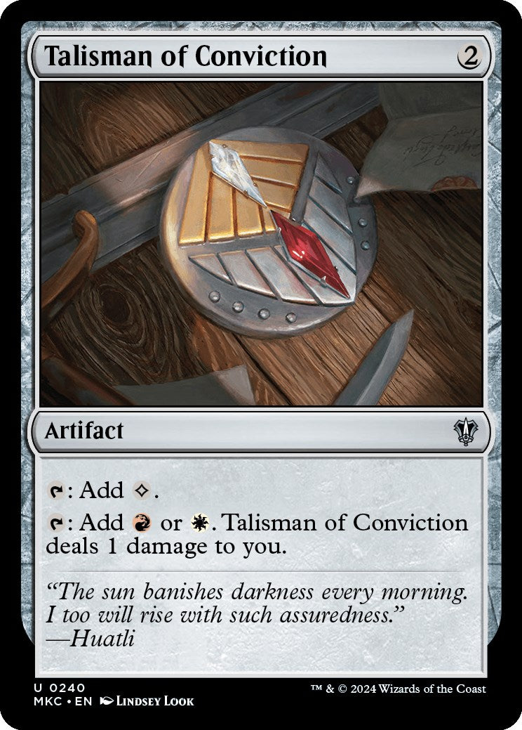 Talisman of Conviction [Murders at Karlov Manor Commander] | Card Merchant Takapuna