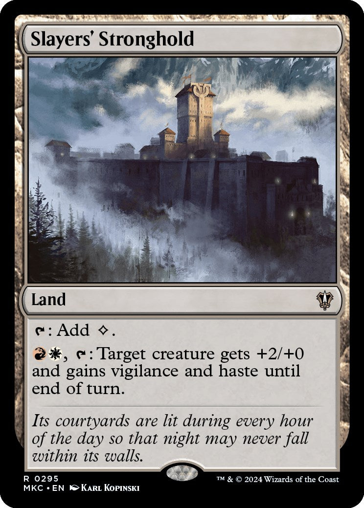Slayers' Stronghold [Murders at Karlov Manor Commander] | Card Merchant Takapuna