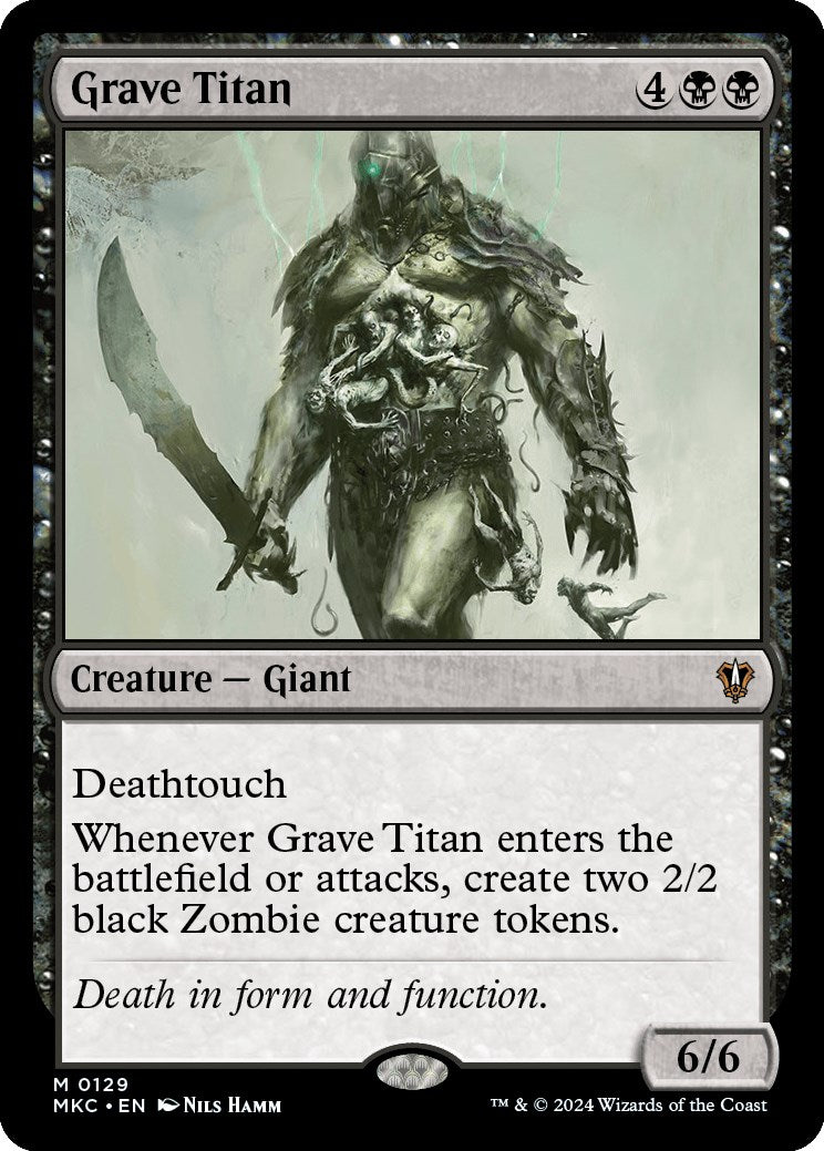 Grave Titan [Murders at Karlov Manor Commander] | Card Merchant Takapuna